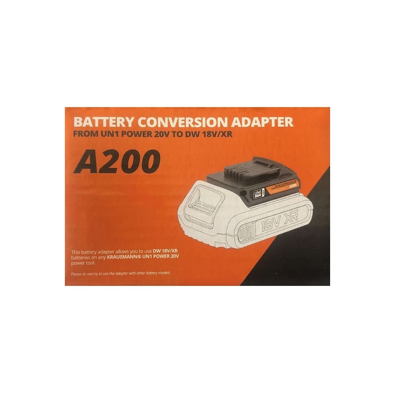Αντάπτορας Μπαταρίας από KRAUSMANN UN1 POWER 20V ΣΕ DEWALT 18V/XR σε κουτί