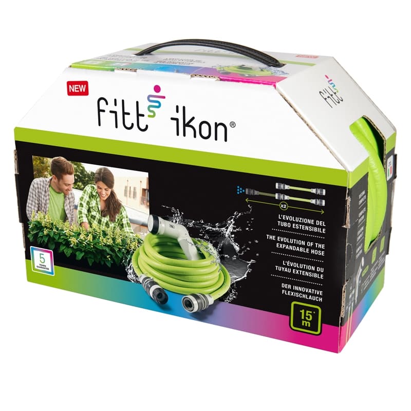 Επεκτεινόμενο λάστιχο FITT IKON LIME σε συσκευασία